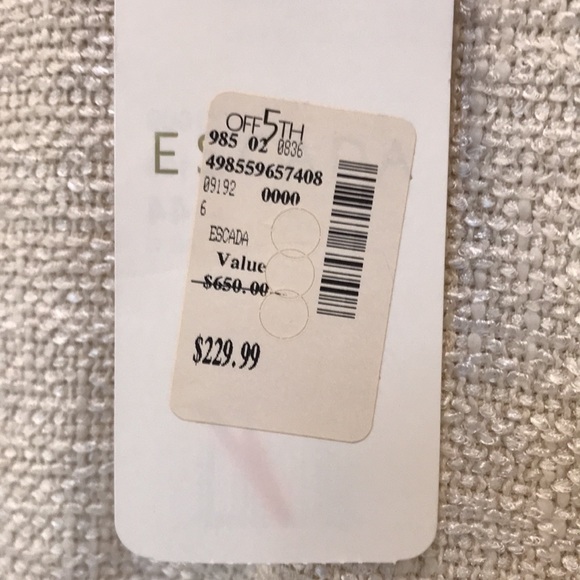 NWT Escada linen/cotton skirt - Picture 5 of 8